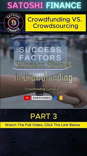 Crowdfunding VS. Crowdsourcing
