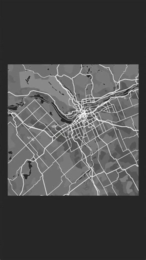 Map of Ottawa Model 3D Topographic Map