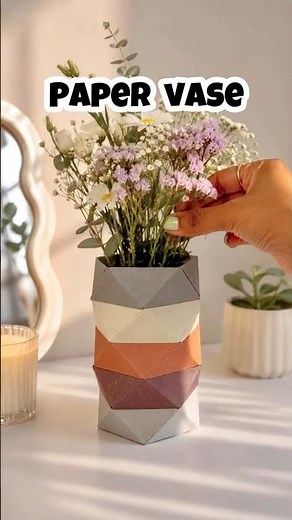 Paper Se Vase ? #craft #vase #diy #papercraft