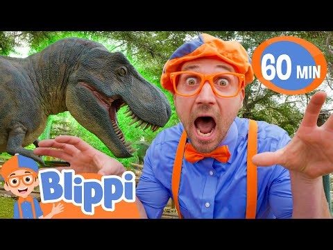 What's The BIGGEST Dinosaur We Can Find?! | Blippi & Meekah Challenges and Games for Kids