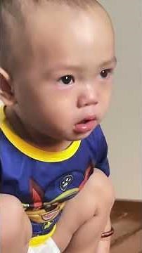 Cute baby chase pooping 🤭