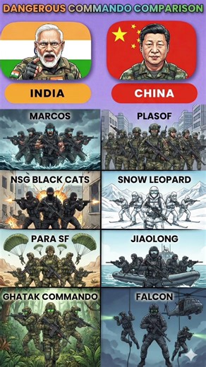 India vs China Most Dangerous Commandos | Special Forces Comparison