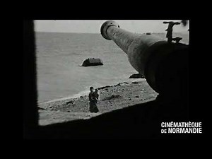 Omaha Beach shipwrecks and Day landing beaches after Overlord (1946)