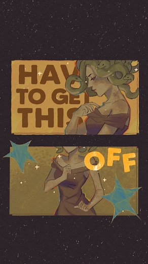 i've been spoiling u all w/ more art of medusa & her blind gf.. here's another one with @laufey's from the start (have to get this off my chest..) 💘🐍 #art #medusa #digitalart #digitaldrawing #arttok #artfyp #artistsoftiktok #animatic