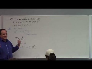 Applied Linear: stochastic matrix example, eigenbasis and diagonalizable, 10-7-25 part 1