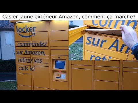 Casiers jaunes Amazon HubLocker: comment ça marche? Mode d'emploi? utiliser? livraison colis avis