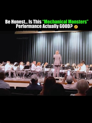 Be Honest… Is This “Mechanical Monsters” Performance Actually GOOD? 🤔 #schoolband #band #concert #music #middleschool #fypシ #MechanicalMonsters #BandPerformance