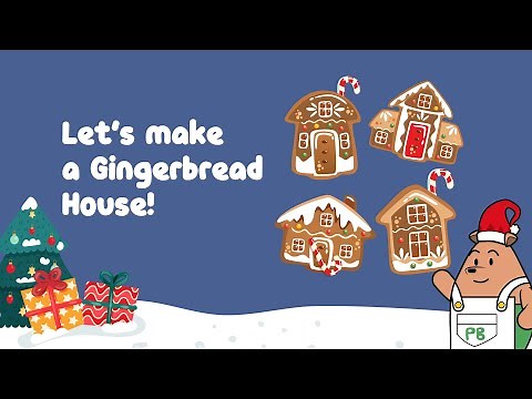 Gingerbread Easy Recipe for Kids | Pants Bear Makes Gingerbread House | Christmas Season