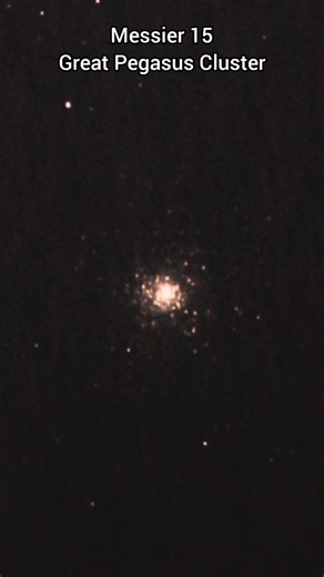 m15 🌟 #starcluster captured by my #telescope🔭 #space #astrophotography #astronomy #dslr #shorts #fyp
