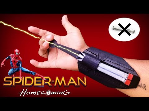 Homecoming web shooter DIY || How To Make a SPIDER-MAN Homecoming Web Shooter without Spring