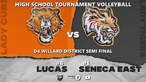 A trip to the D4 District Finals at Willard is on the line between top-seeded Seneca East (19-4) and #6 Lucas (16-8) who take the floor for tournament volleyball action. Enjoy the entire match LIVE & FREE with Travis Berardi and Garret Parlett on the call for a stupendous showdown featuring Shelby Grover and the Cubs against the Madelyn Boes led Tigers. Thanks to these generous sponsors for helping to bring you coverage of tonight’s match exclusively on The OH Report. Ohio Valley Manufacturing w