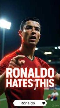 The One Thing Ronaldo Absolutely Hates