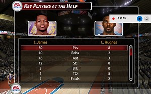 NBA LIVE 2005王朝模式，半场4双