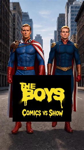 The boys comics vs show #theboys #homelander #starlight #atrain #fyp | The Boys Comic