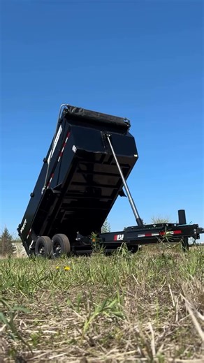 Love seeing our dealers out there putting the all-new PJ DT Dump Trailer to the test! 💪 Thanks @centraltrailers_mn for the video, this is the future of dump trailers. 🔥 | PJ Trailers