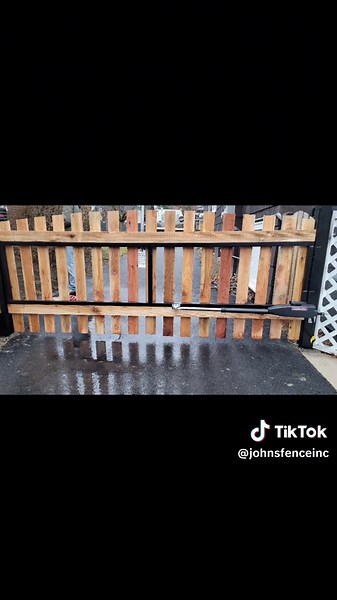 Why manually open the gate when you can do it with the push of a button? #liftmasteropeners #johnsfenceinc
