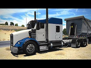 Kenworth T800 - (Custom Scrap Hauler) - American Truck Simulator - ATS 4K - Armor Lite Scrap Trailer