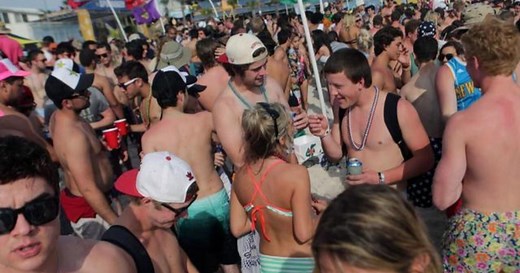 Shooting mars spring break in Panama City