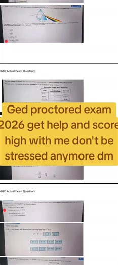 GED proctored exam 2026, get help on study guide and material #gedstudyguide #gedmath #gedtest #gedstudent #gedexam