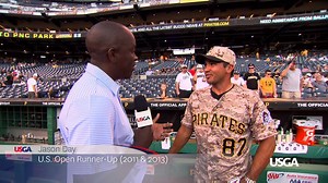 78K views · 727 reactions | Jason Day kicked off his #USOpen week by throwing out the first pitch at the Pittsburgh Pirates game. #LexusGolf | U.S. Open Championship | Facebook