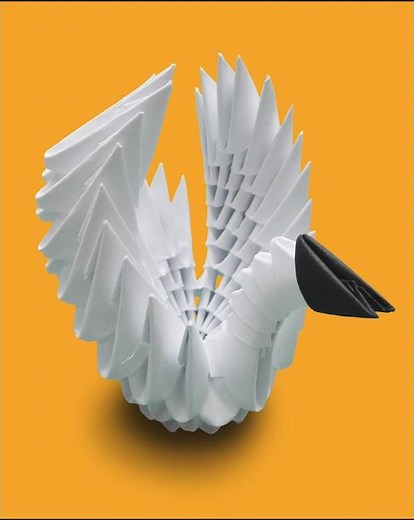 START Your 3D Origami Journey with This EASY SWAN