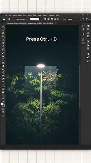 How to Create Lamp Post LED Light Ray Effect in Adobe Photoshop | Realistic Light Glow