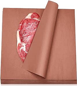 100 Pieces Peach Pink Butcher Paper Sheets for Smoking Meat 18 x 18 Inch Food BBQ Paper for Smoking Brisket Peach Butcher Paper for Sublimation Heat Press Meat Smoking Accessories Smoker Paper