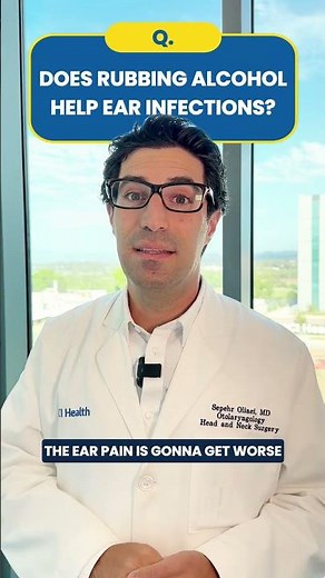 Ear Infection Home Remedies: Rubbing Alcohol?