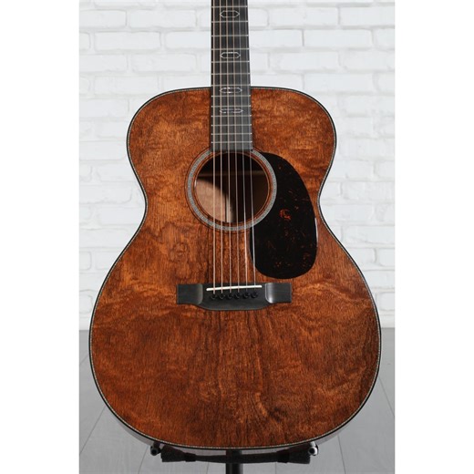 Martin Custom Shop 000-18 Flame Mahogany Acoustic Guitar - Natural