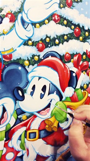 If you’re visiting Walt Disney World Resort this holiday season, don’t miss the Disney Enchanted Holiday Art Gallery featuring “Oh Boy, It’s Christmas” – a brand-new, colorful release by Disney Fine Artist Tim Rogerson. Mickey, Minnie, Goofy, Donald, Pluto, and friends are all dressed in their festive best, ready to join your Disney holiday decor at home. 🎁🐭 This piece is just one of many magical new releases from Tim Rogerson and other Disney Fine Art artists, now available exclusively at the