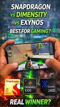 Snapdragon vs Dimensity vs Exynos – Real Gaming Winner? 🔥