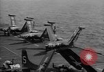 1950 – Korea: U.S. Navy F9F aircraft of CVG-5, Squadrons VF-51 and VF-52 operating from USS Valley Forge (CV-45), during Korean War.