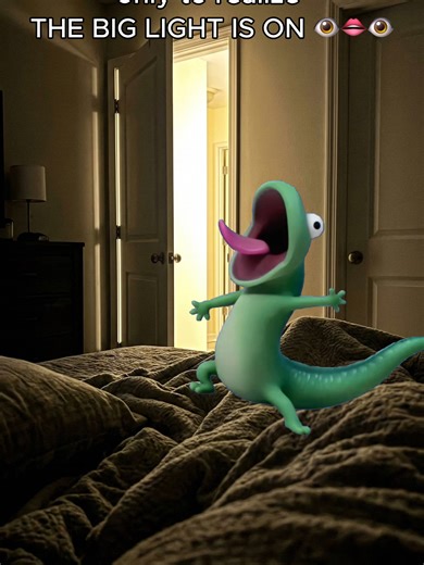 That blinding big light: 💡😈 #meme #energy #lizard #hoppers #funny #trending #collart #collartai @.memescreens