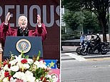 Small turnout came to see Biden's motorcade in Atlanta ahead of Morehouse speech