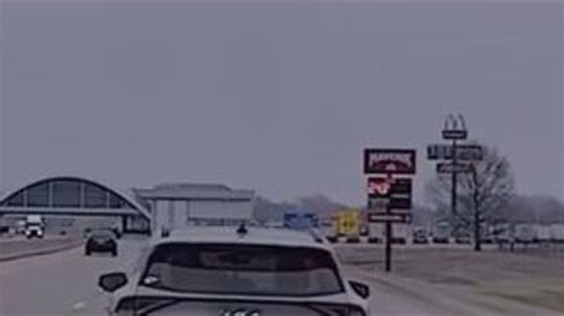 Driver asleep behind wheel forced to stop by police officer who intentionally crashes into car