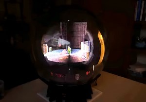 See Doom running in real 3D on a volumetric hologram display
