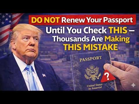 DO NOT Renew Your Passport Until You Check THIS — Thousands Are Making This Mistake