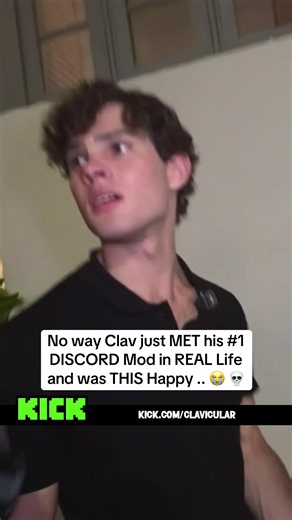 No way Clav just MET his #1 DISCORD Mod in REAL Life and was THIS Happy .. 😭 💀 #clavicular #fyp