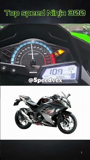 Kawasaki Ninja 300 🔥 Top Speed Test 😱 | 0-100 in Seconds ⚡ | Full Power Beast 💚 #Ninja300