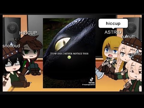 httyd reacts to toothless