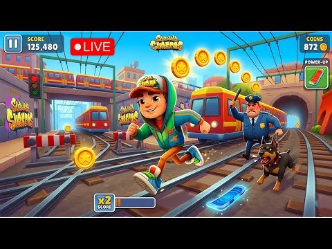 🔴 Live Subway Surfers : 1million coin, world record| PC Gameplay