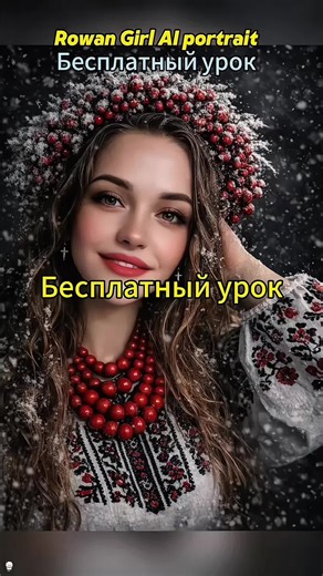 Як зробити AI-портрет Рябина Дівчина в українському стилі