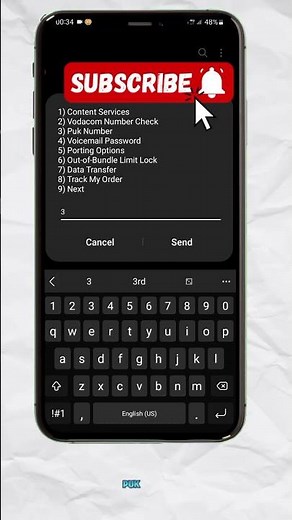 Check Vodacom Number And Puk Number #vodacom