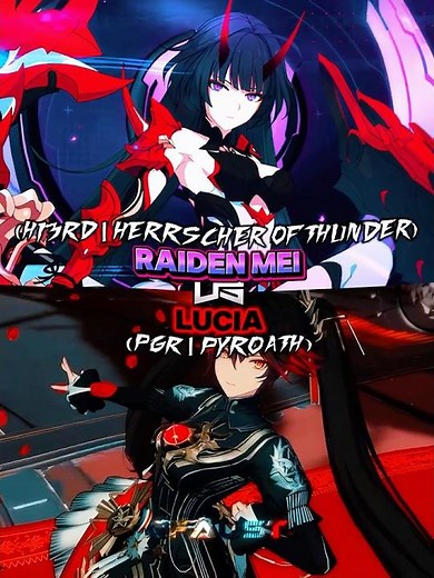 Raiden Mei vs Lucia | Battle #wis #honkaiimpact3rd #punishinggrayraven #raidenmei #lucia