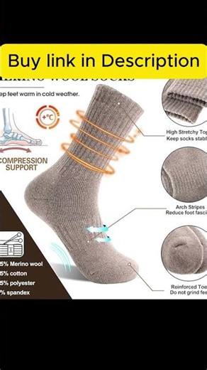 MOGGEI 5 Pairs Women Merino Wool Socks