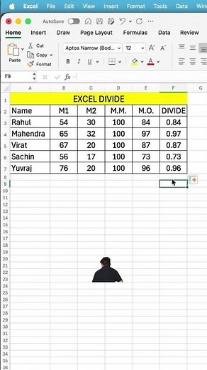 Division Formula in Excel in 5 Seconds! 🚀 Excel Quick Trick #excel
