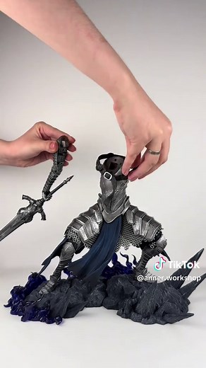 Creating an Enormous Artorias Figurine