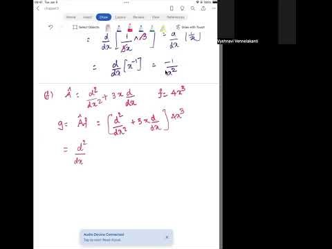 Quantum Chemistry Levine 7th Edition: Chapter 3 - Ex. 3.1, Pg. 56