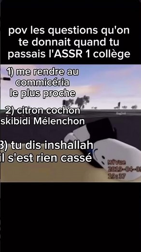 Pov: tu passes L’ASSR 1 au collège #drole #robloxbrookhaven #adoptme #brookhavenrp #miseenscene