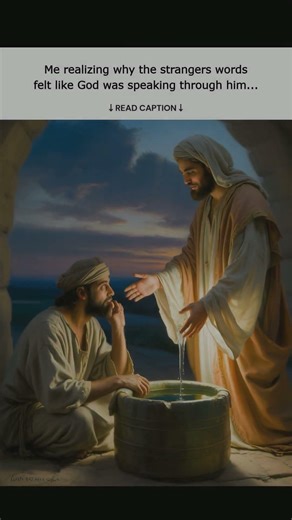 Me realizing why the stranger’s words felt like God was speaking through him...
